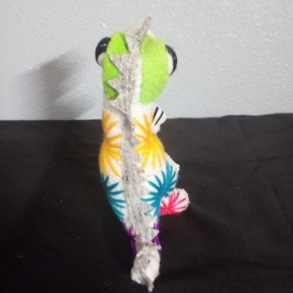 Colorful Plush Dinosaur Toy for Reptile Pets - Picture 2 of 5